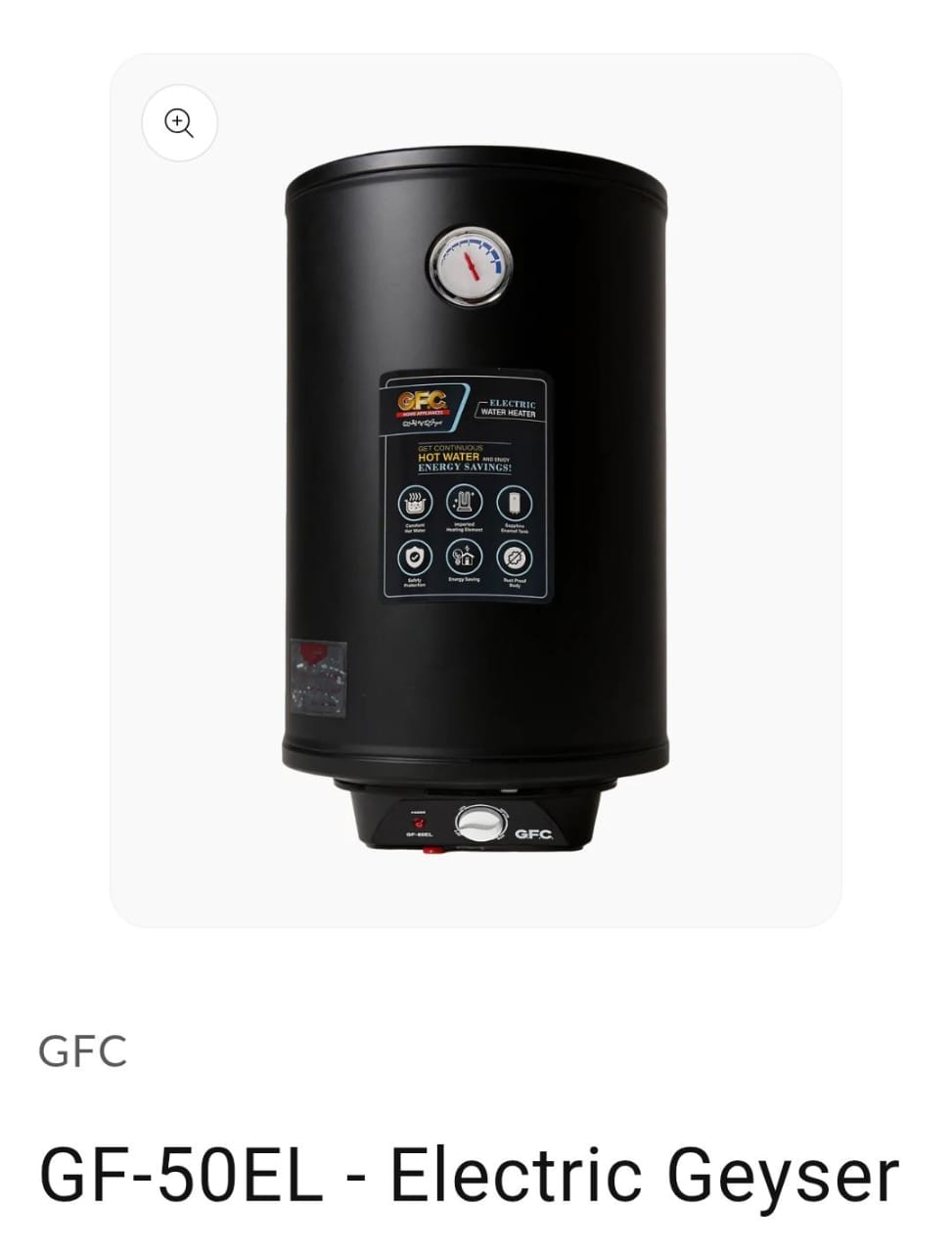 ELECTRIC GEYSER (GFC)